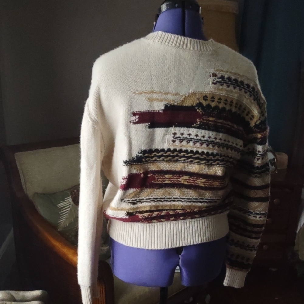 Multicolor Patterned Sweater - image 3